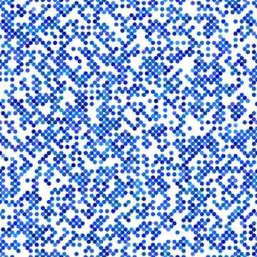 Blue seamless dot pattern background Illustrazione stock