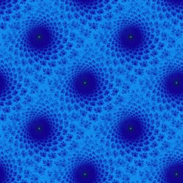Blue seamless fractal pattern Stock Illustration