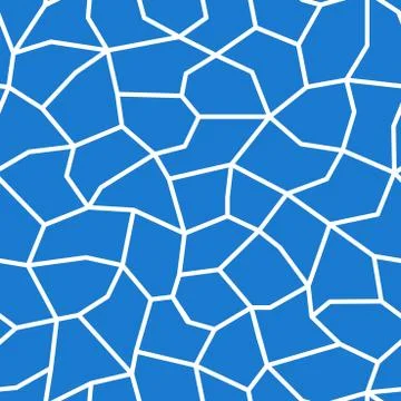 Blue seamless geometric pattern. Contemporary tile texture - endless design Иллюстрация