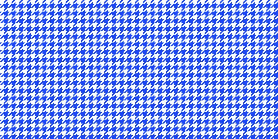 Blue Seamless Houndstooth Pattern Background. Traditional Arab Texture. Fabri Stock Illustration
