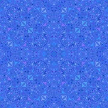 Blue seamless kaleidoscope pattern background design Иллюстрация