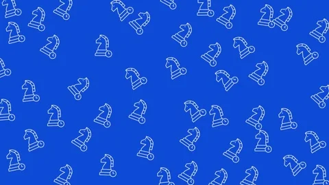 Blue Seamless Pattern of Book Icons with Clocks for Education and Time Stock Footage 345539067