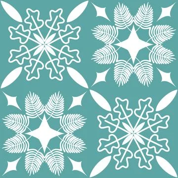 Blue seamless pattern for ceramic tiles in spanish portuguese retro style, bl Ilustración de archivo