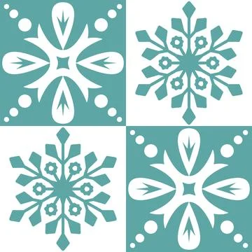 Blue seamless pattern for ceramic tiles in spanish portuguese retro style, bl Illustrazione stock