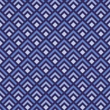 Blue seamless pattern with geometric shapes Illustrazione stock