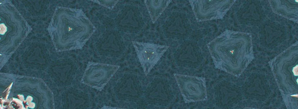 Blue seamless pattern with geometric shapes Foto stock