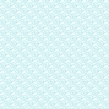 Blue seamless pattern Stock Illustration