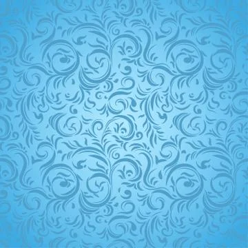 Blue seamless pattern Stock Illustration
