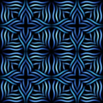 Blue seamless pattern luxury style. Shining textile interior design.  Stripes Stock Illustration