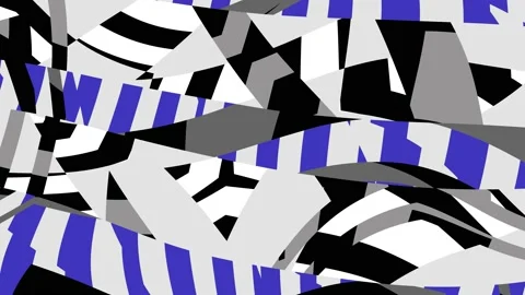 Blue Seamless Prickly Scraps Background. Sharp Angular Shapes on Monochrome.. Stock Footage 223555173