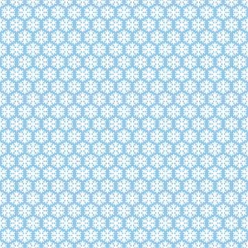 Blue seamless snowflakes pattern. Vector snow background. Christmas illustration Stock Illustration