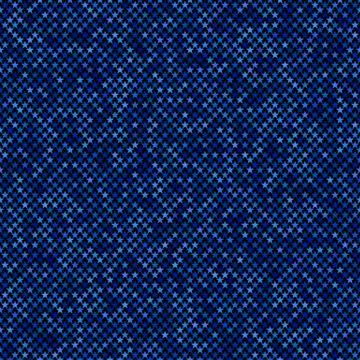 Blue seamless star pattern background - vector design Illustrazione stock