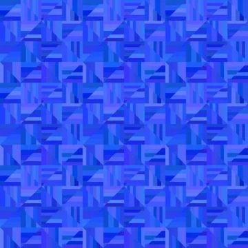 Blue seamless striped triangle pattern - vector tile mosaic background graphic Stock Illustration