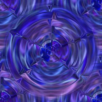 Blue seamless texture with round patterns. Beautiful abstraction.  Stock Illustration