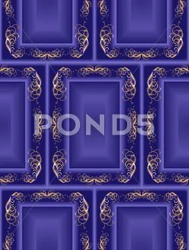 Blue seamless vintage background Stock Illustration