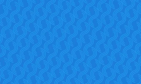 Blue Seamless Wave Pattern Background with Abstract Curved Line Repeating D.. Stockillustratie