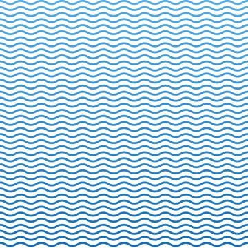 Blue seamless wavy line pattern, ocean, stylish design Stock Illustration