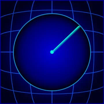 Blue search radar. eps10 vector illustration Stock Illustration