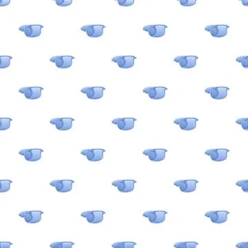 Blue seashell pattern creating a marine seamless background 库存插图