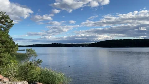 Blue seaside and sky. Video stock 256106283