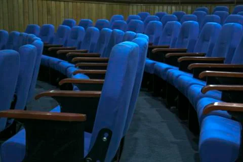 Blue Seats Stock Photos