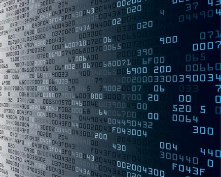 Blue security background with HEX-code Stockillustratie