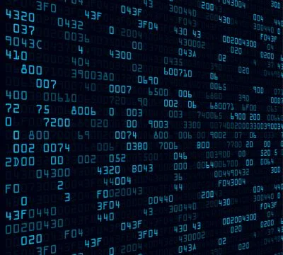 Blue security background with HEX-code Stock Illustration