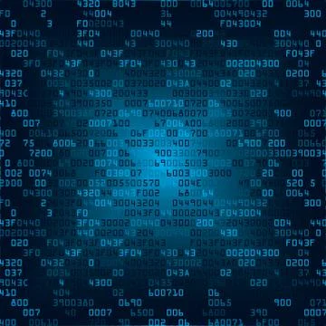 Blue security background with HEX-code Stock-Illustration