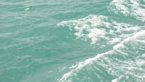 Blue see with waves Stock Footage