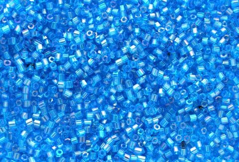     Blue seed beads background  Stock Photos