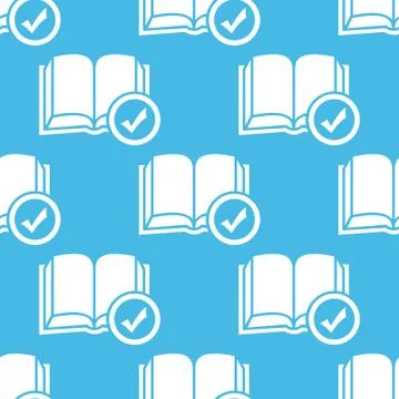 Blue selected book pattern Stock Illustration