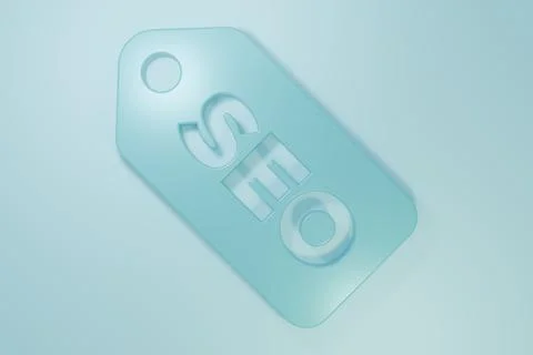 Blue SEO optimization icon isolated on blue background. Minimalism concept... Stock Illustration