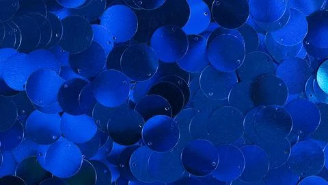 Blue sequin patterned background Stock Photos