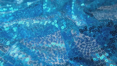 Blue sequins background - abstract festive backdrop for Holiday and party banner Stock Footage 277548175