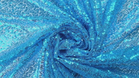 Blue sequins background - abstract festive backdrop for Holiday and party banner Stock Footage 277620686