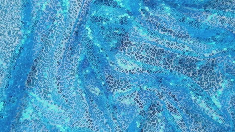 Blue sequins background - abstract festive backdrop for Holiday and party banner Stock Footage 280209335