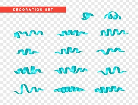 Blue serpentine, isolated with transparency background effec Stock Illustration