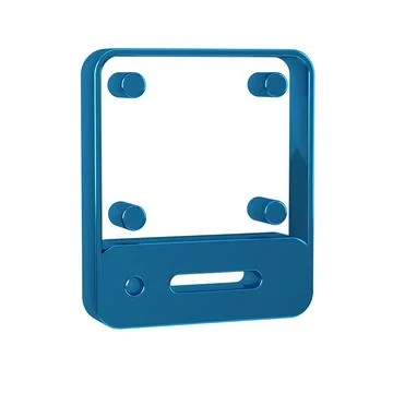 Blue Server, Data, Web Hosting icon isolated on transparent background. Stock Illustration