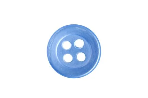Blue sewing button Foto stock