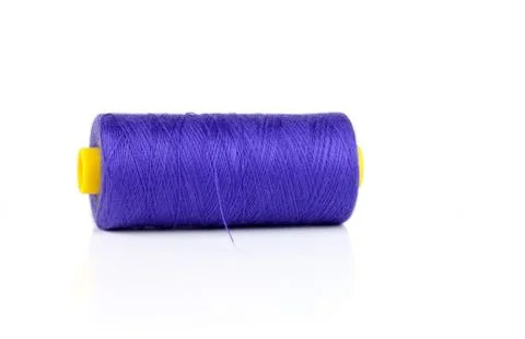 Blue sewing thread Foto stock