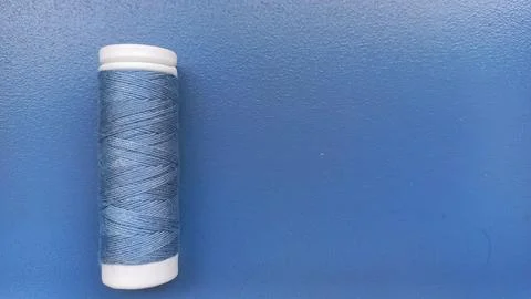Blue Sewing Thread Stock Photos