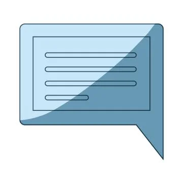 Blue shading silhouette of rectangular dialogue in closeup イラスト素材