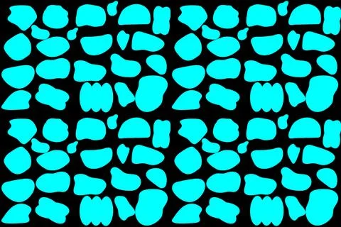 Blue shape design on the black background Illustrazione stock