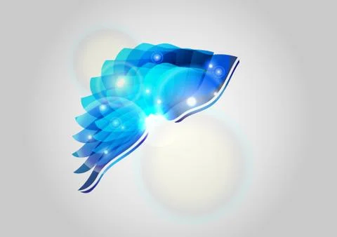 Blue shape Stock Illustration