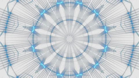 Blue shape on transparent background, alpha channel, loop Stock Footage 160920189