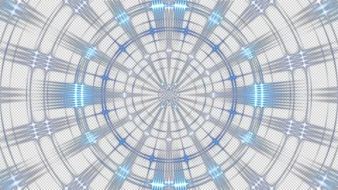 Blue shape on transparent background, alpha channel, loop Stock Footage 160920466