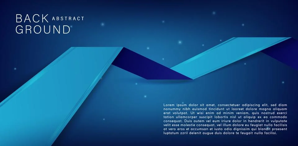 Blue shape wave geometric Stock Illustration