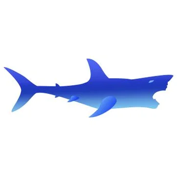 Blue shark Illustrazione stock