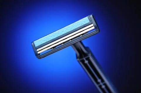 Blue shaver Stock Photos