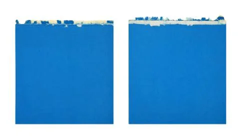 Blue sheet of paper Foto stock